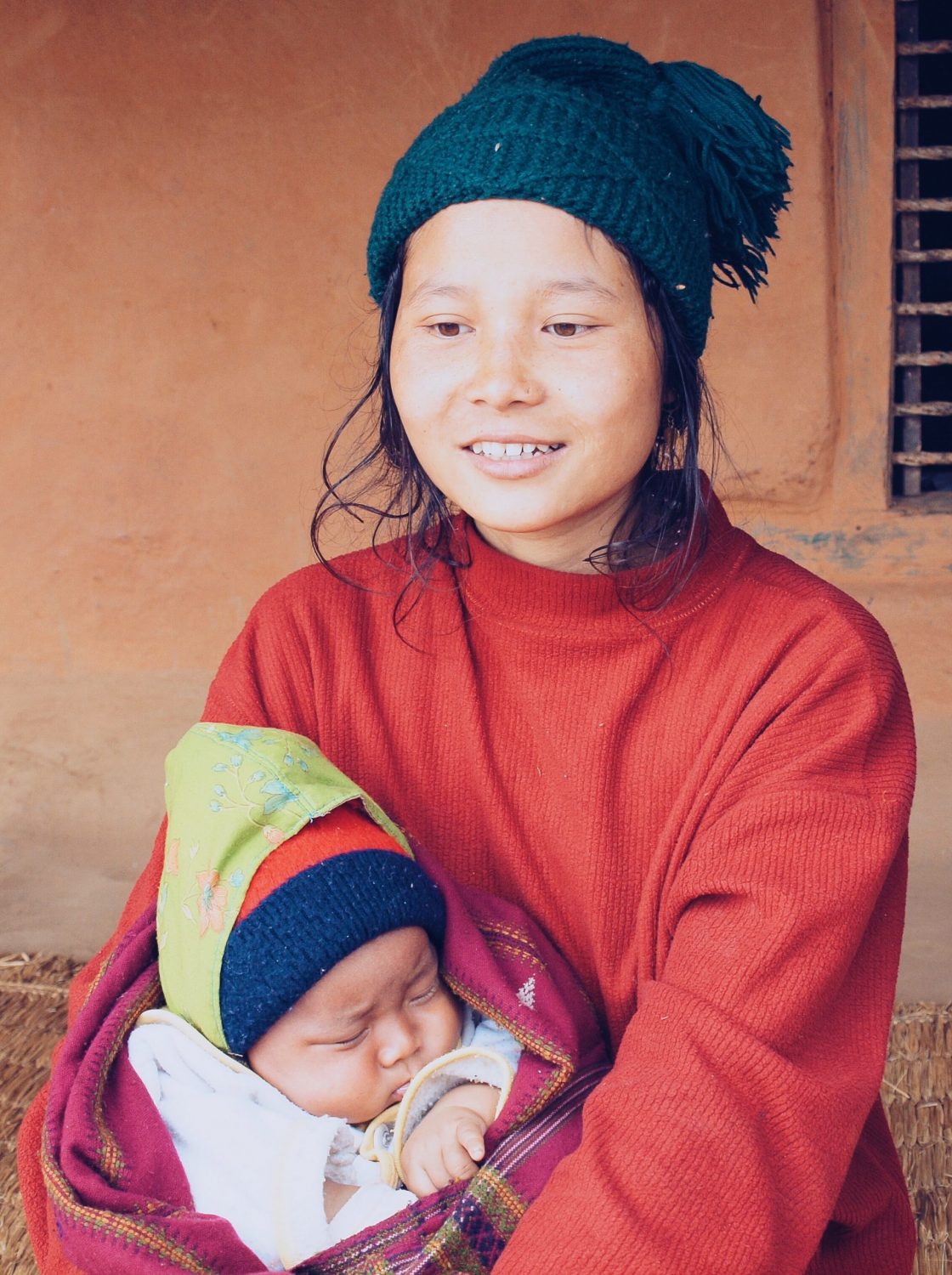 mere et enfant népal