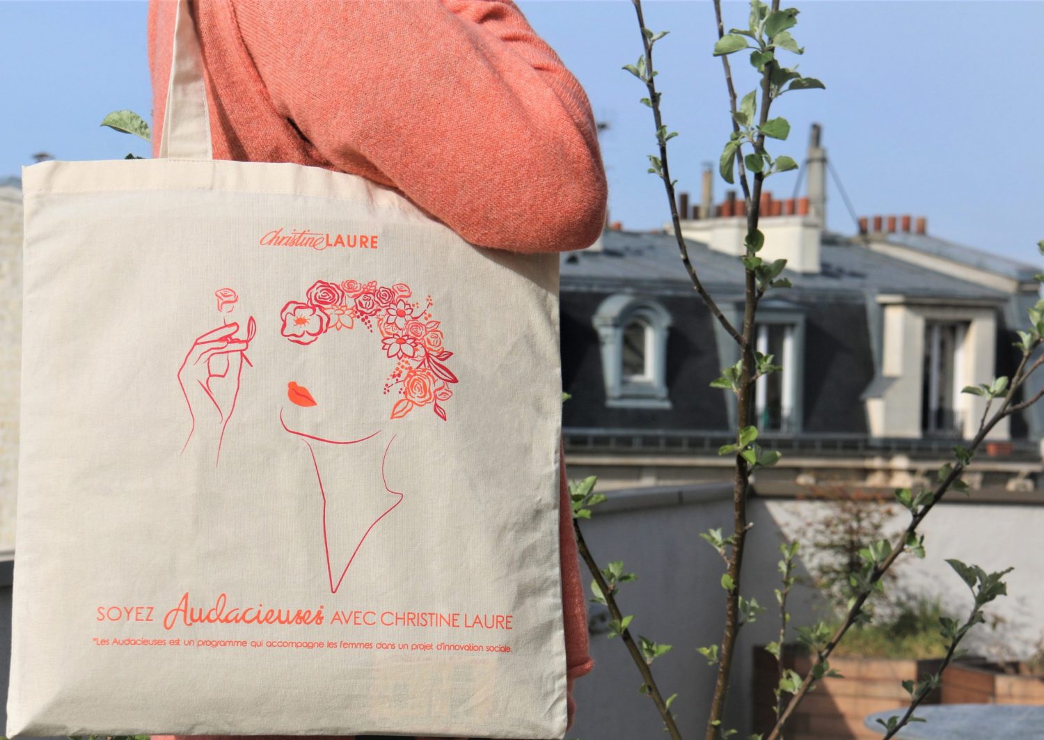 Totebag Christine laure pour entrepreneuriat social féminin