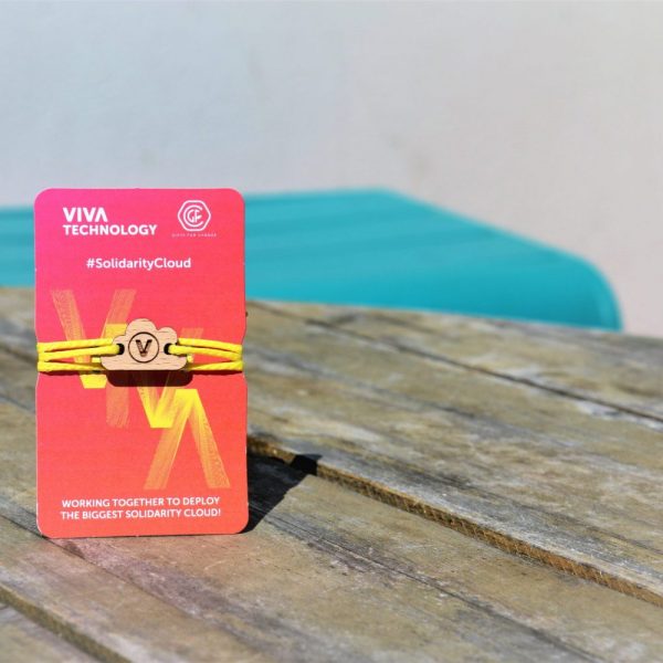 Bracelet Vivatech 2019, distribué sur le salon, finance le cloud solidaire Reconnect