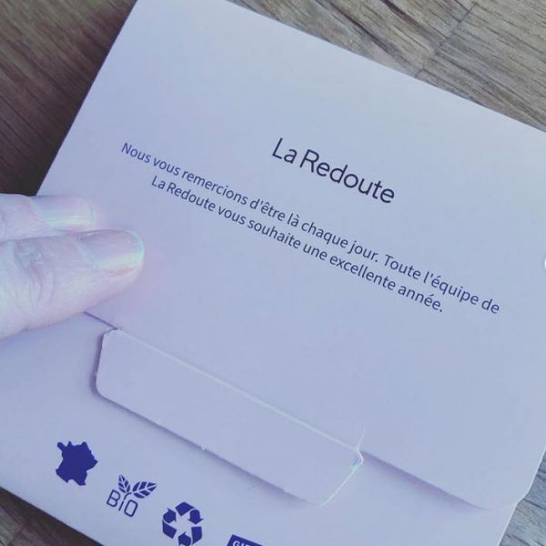 La Redoute carte de voeux chocolat