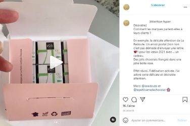 La Redoute chocolat instagram