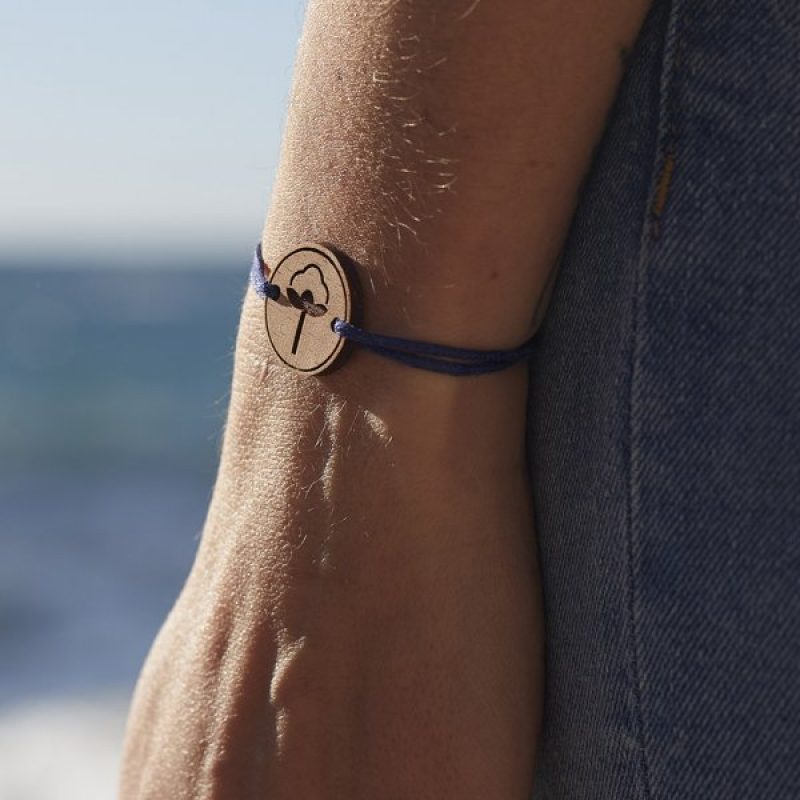 Bracelet bleu impact - Kaporal X Gifts for Change pour la protection des océans