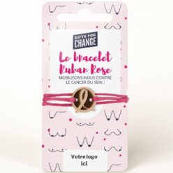 bracelet octobre rose à personnaliser